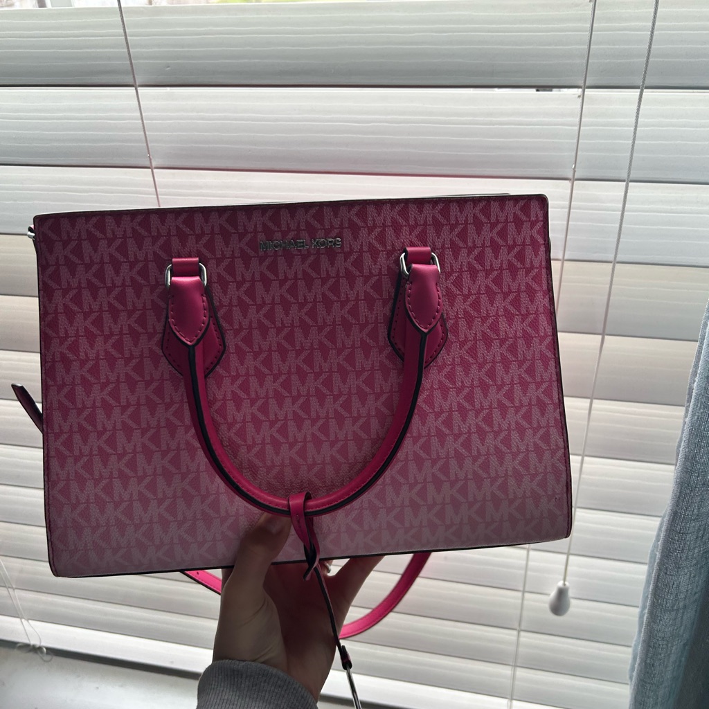 Michael Kors Pink Logo Satchel